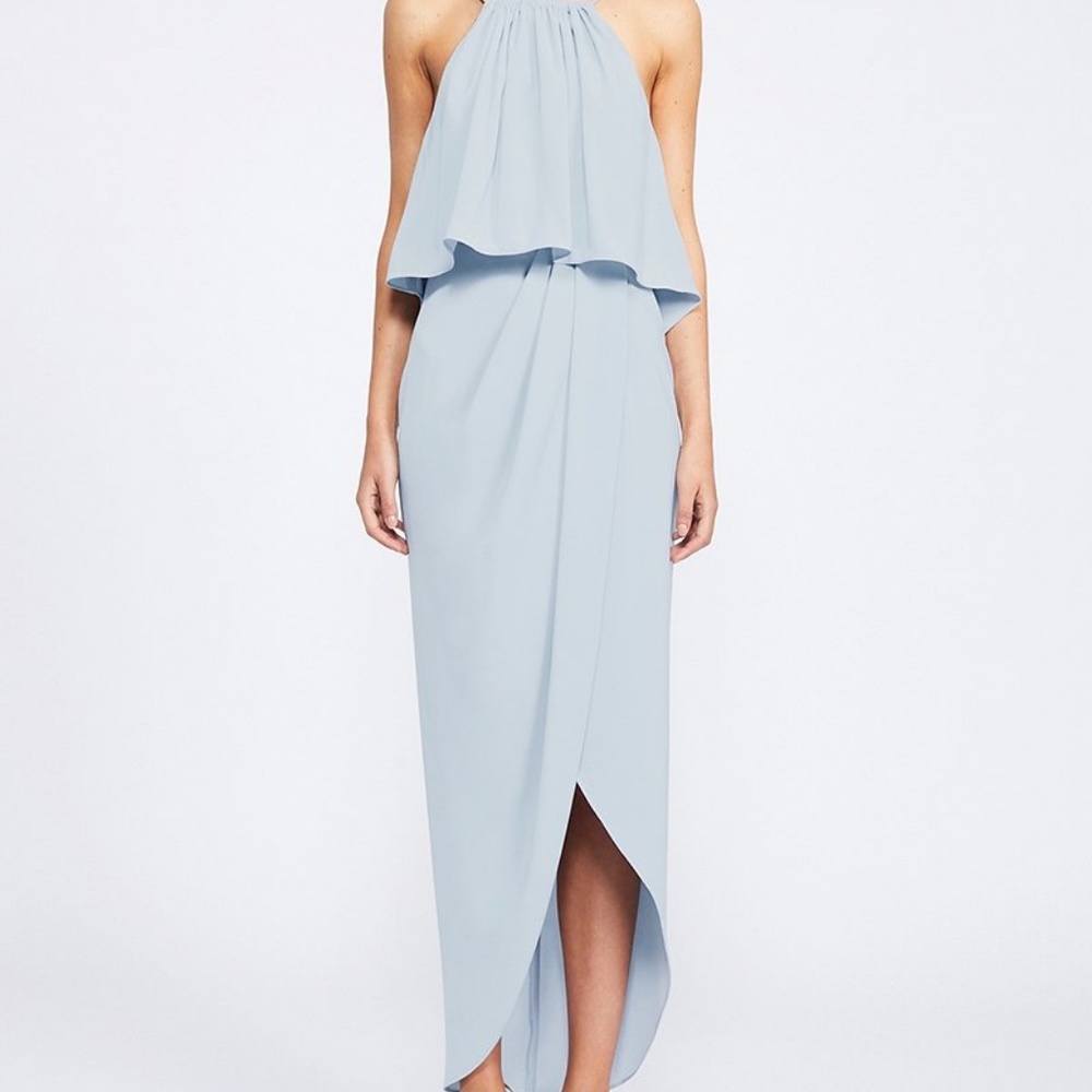 Light blue flowy maxi dress